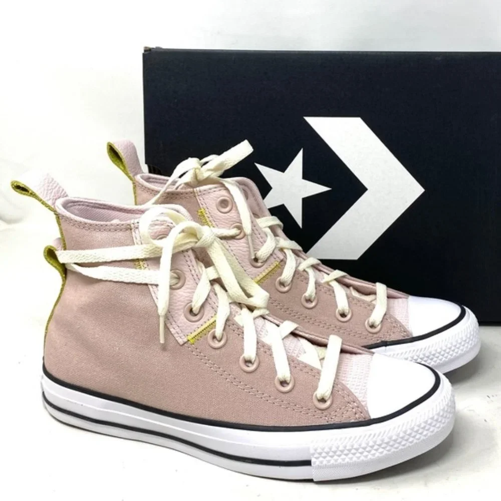 Converse Ctas High Top Casual Sneakers Women's Skate Stone Mauve Canvas A05064F - Picture 1 of 11